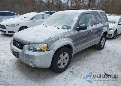 2007 Ford Escape Hybrid из США, поврежденный, VIN 1FMCU59HX7KA24470